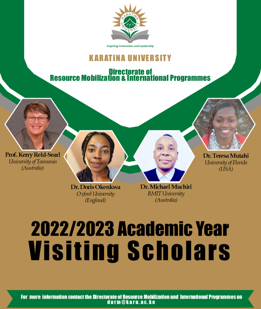 2022/2023 Academic Year Visiting Scholars to Strengthen University’s Capacity